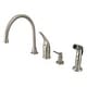 preview thumbnail 2 of 0, Chatham Single-Handle Widespread Kitchen Faucet Brushed Nickel