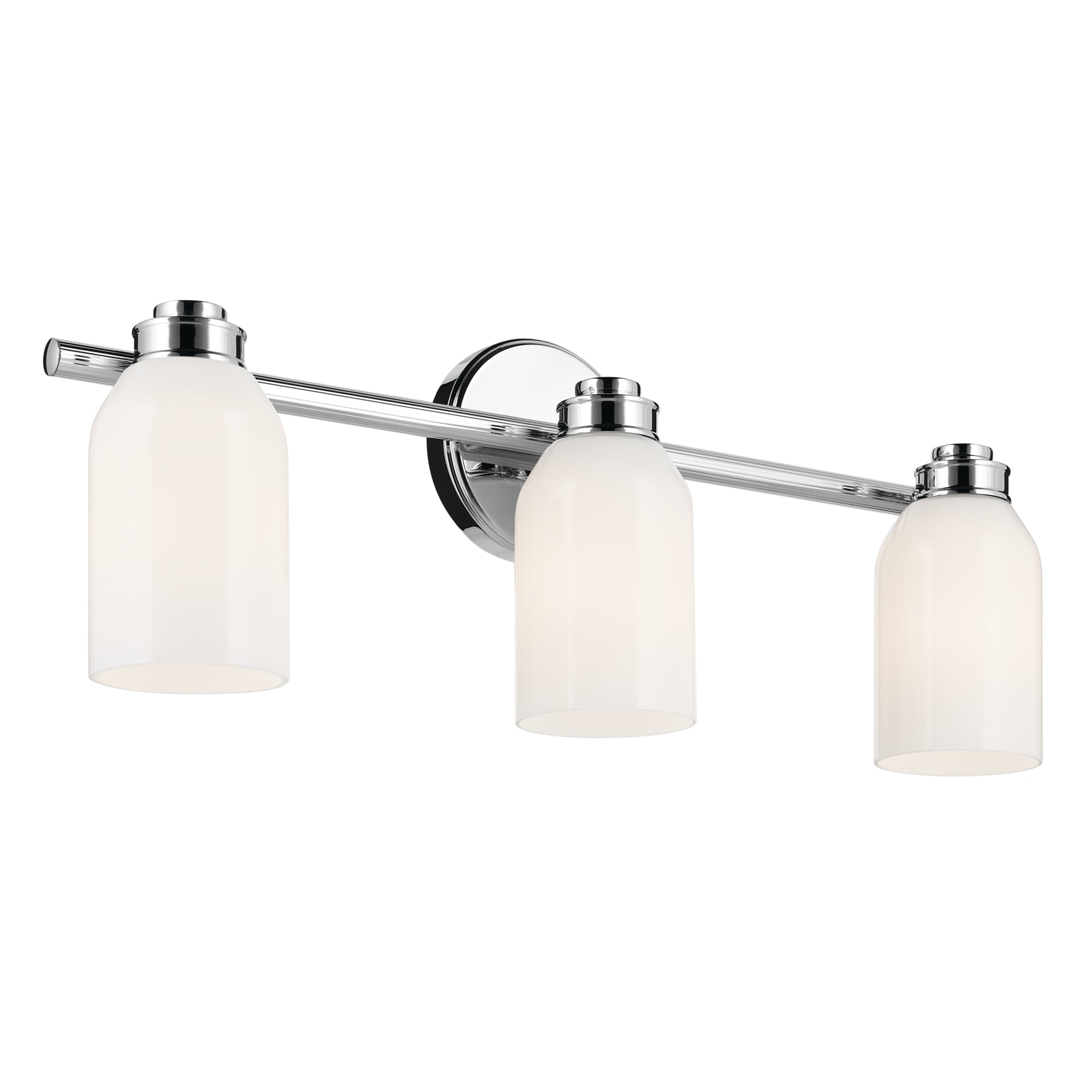 Kichler Lighting Shae 24.25" 3-Light Vanity Light with White Opal Glass in Chrome
