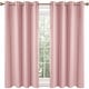 preview thumbnail 63 of 135, Deconovo Grommet Room Darkening Curtains, Set of 4 Panels 52x45 Inch - Coral Pink