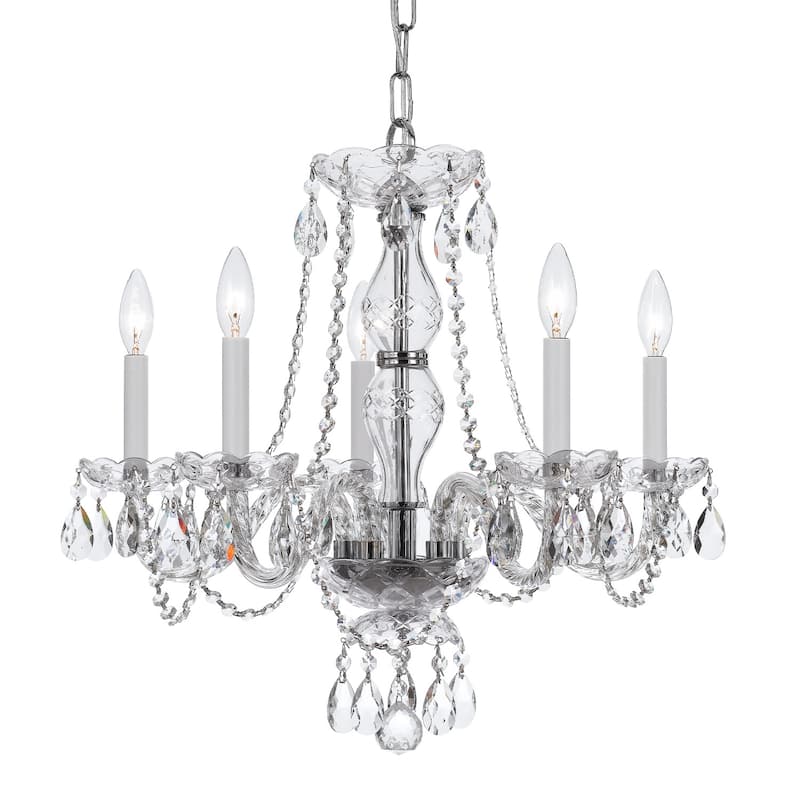 Crystorama Lighting Group 5085-CL-I Traditional Crystal 5 Light 21"