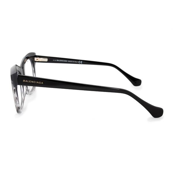 Shop Balenciaga Balenciaga Ba 5069 001 52 Rectangular Cat Eye Eyeglasses Frames 52mm X 19mm X 140mm Overstock 28567095