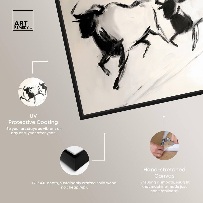 Bovine II Canvas by Art Remedy