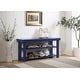 preview thumbnail 11 of 41, Copper Grove Cranesbill Mudroom Shoe Storage Bench Cobalt Blue
