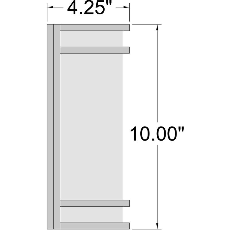 Access Lighting Lola - LED Wall Sconce - Brushed Steel Finish - Frosted Glass - Incandescent