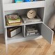 preview thumbnail 13 of 12, Kids Bookcase with 3 Shelves, 1 Storage Compartment and 1 Cabinet