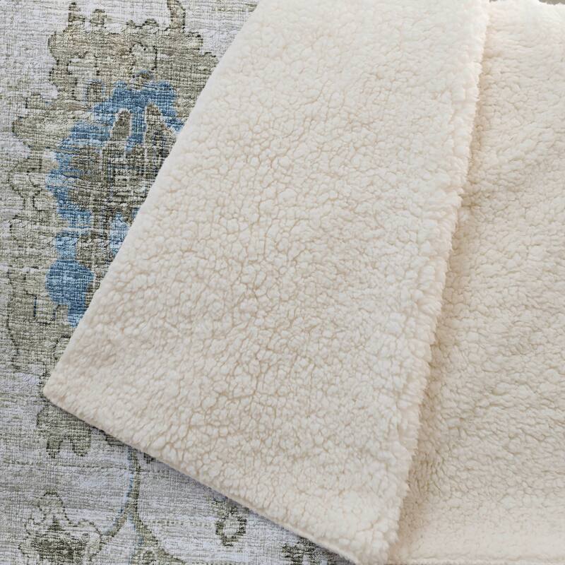 Premium Machine Washable ASB96 Global Sherpa Throw Blanket