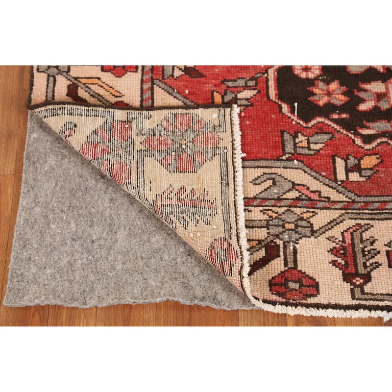 Hand Knotted Oriental 100% Wool Carpet Traditional Medallion Oranges & Rust Bakhtiari Area Rug - 6' 1'' X 4' 11''
