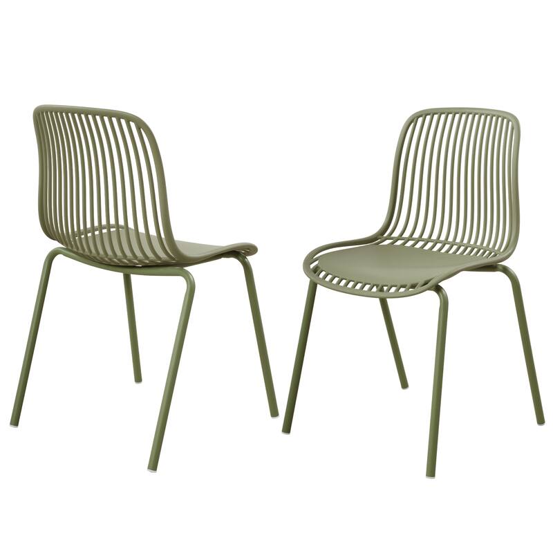 Christopher Knight Home - Eldred Modern 3-Piece Outdoor/Indoor Patio Bistro Set with Dining Chairs & Compact Round Bistro Table