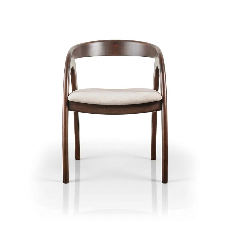 Furniture of America Abigail XI Mid-century Modern Handcrafted Solid Wood Dining Chairs (Set of 2)