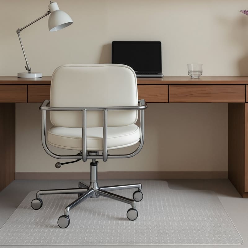 Transparent Frosted Chair Mat 36x48in Non-Slip Carpet Protector