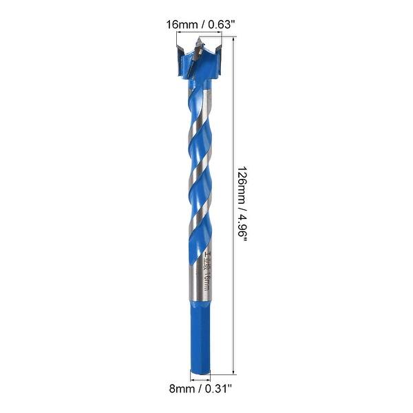 Forstner Wood Boring Drill Bit 16mm Dia Hex Shank Cutting for Wood Tool ...