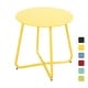 preview thumbnail 31 of 47, Clihome Weather-resistant Outdoor Steel Round Side Table