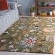 preview thumbnail 6 of 25, SAFAVIEH Handmade Jardin Sibila Country Wool Rug 10' x 14' - Green/Blue - Rectangle
