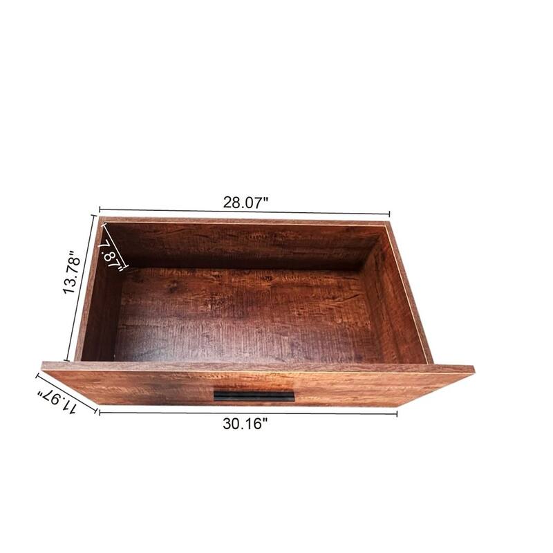 Modern Elegant Bedside Table With 2-Drawer