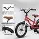 preview thumbnail 32 of 54, Adjustable 14" & 16" Kids Bike with Training Wheels, Safe Brakes & Easy Assembly
