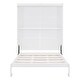 preview thumbnail 9 of 7, Murphy Bed Queen Size Foldable Wall Bed Frame with Shelves, Pink Teddy