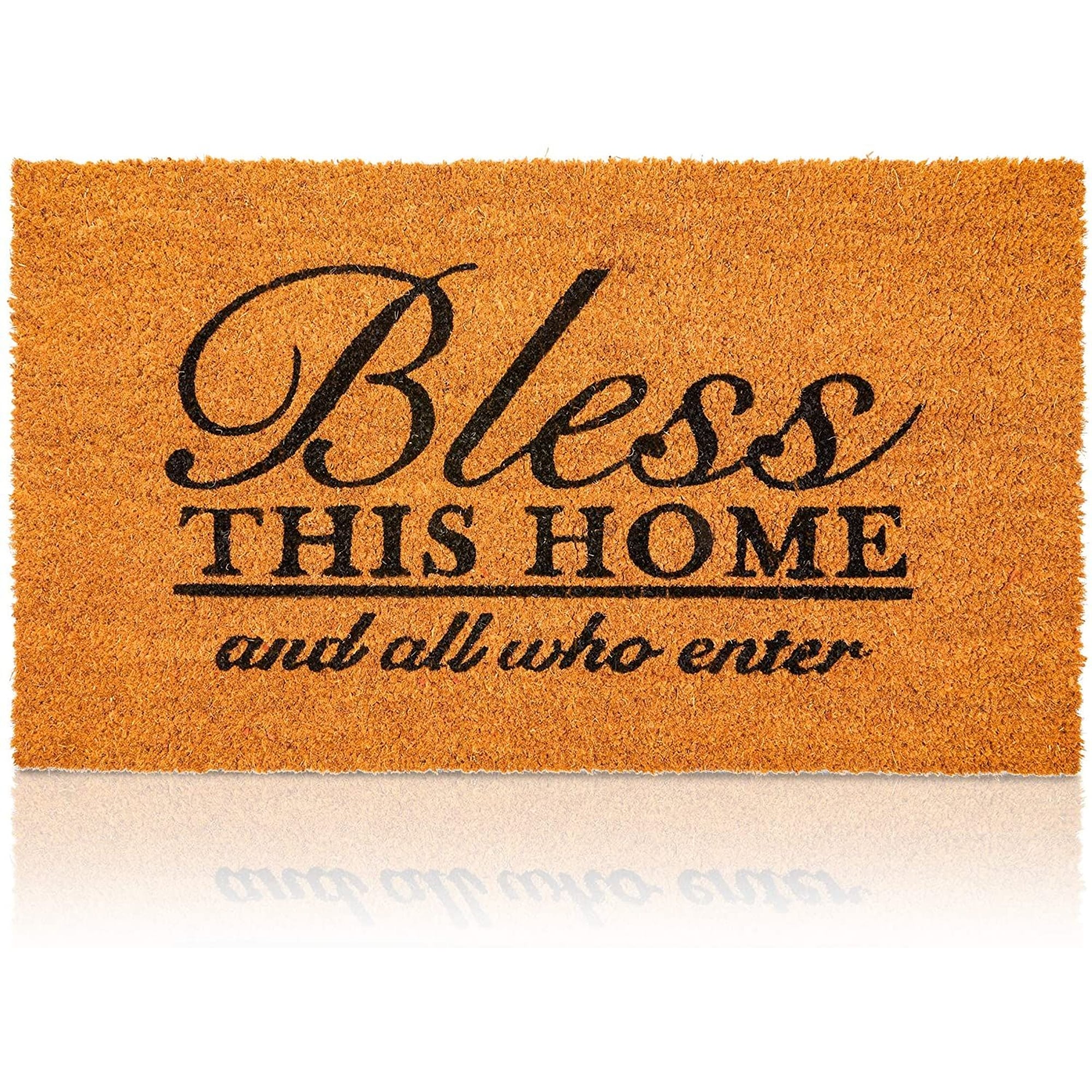 Coco Coir Bless This Home and All Who Enter Door Mat for Front Entrance (17  x 30 In) - Bed Bath & Beyond - 35911433