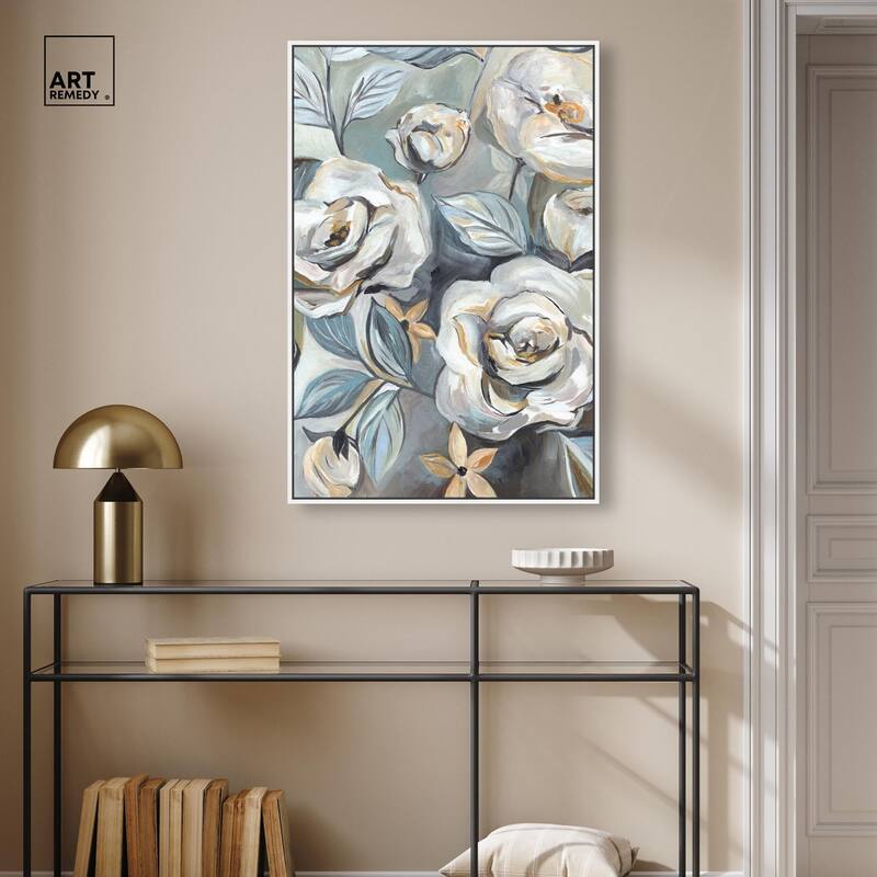 Grey Delight Canvas by Art Remedy