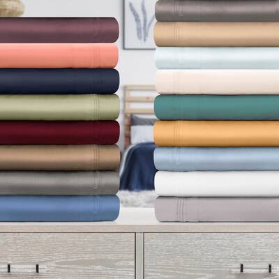 1000 Thread Count Egyptian Cotton Extra Deep Pocket 4 Piece Sheet Set