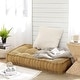 preview thumbnail 5 of 24, Rainha - 40" Ultra Thick Tufted Floor Pillow Natural Tan