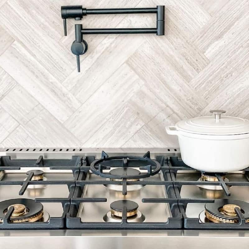 Apollo tile 4 x 12 Grandis Honed Wooden Grey Marble Tile (5 sq ft/case) - 15 Pack