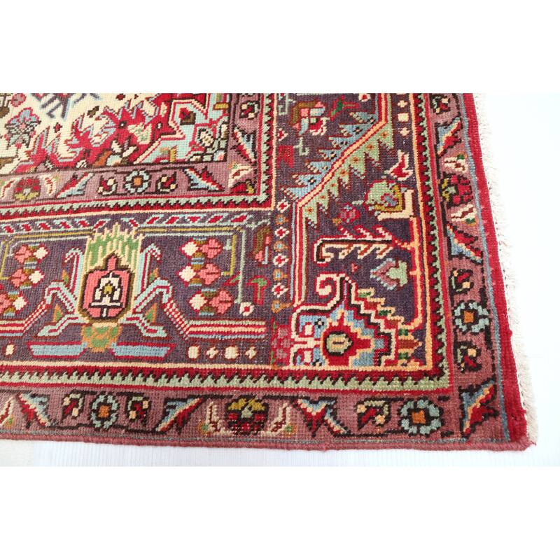 ECARPETGALLERY Hand-knotted Antalya Vintage Red Wool Rug - 6'10 x 9'7