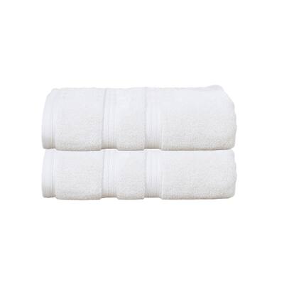 Home Weavers Elegance Essentials 550GSM Cotton Zero Twist Super Absorbent Bath Towel Set of 2