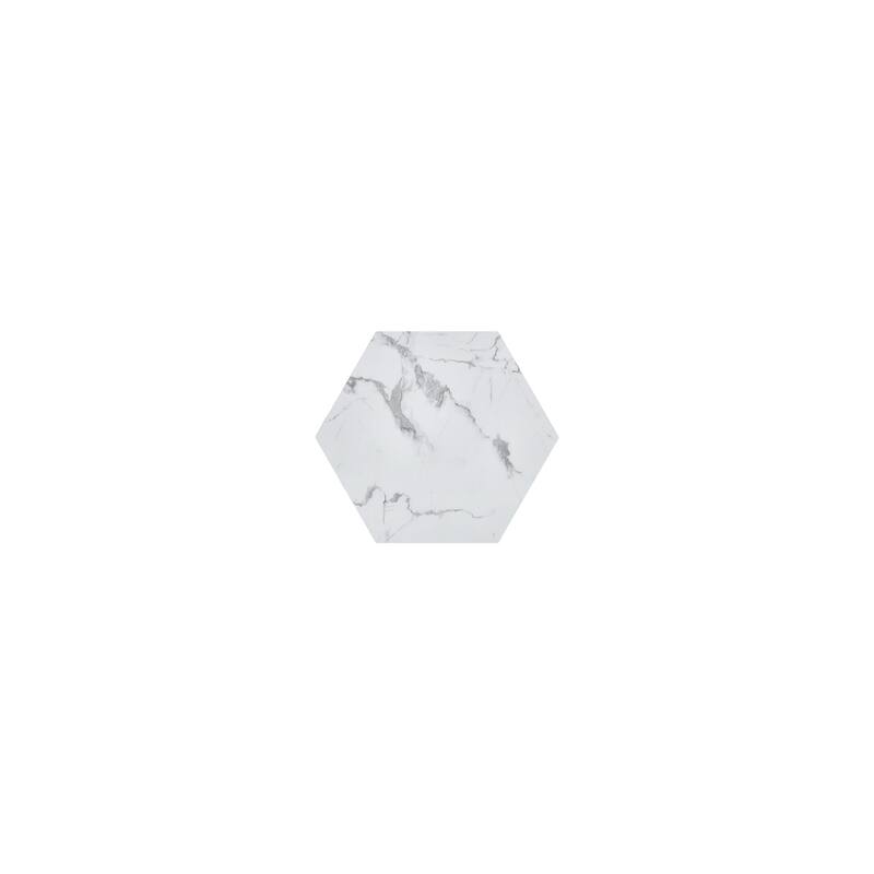 Hexagon MDF Coffee Table in White