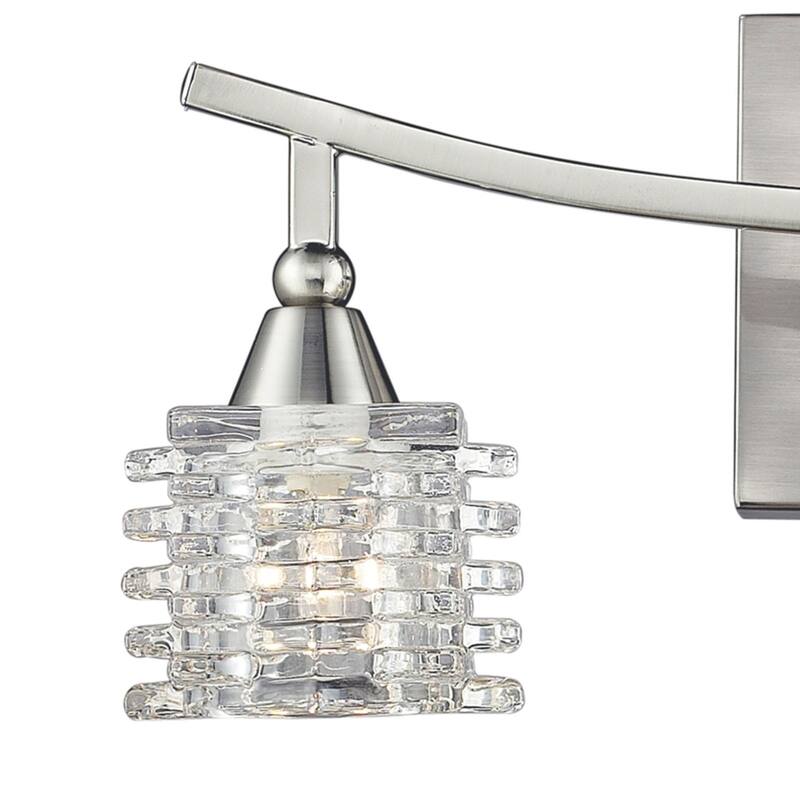 Matrix 15-inch Wide 3-Light Vanity Light in Satin Nickel - 15