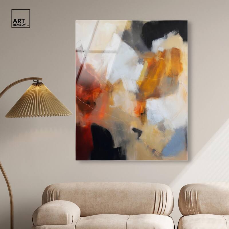 Earth and Fire I Acrylic by Art Remedy, Ready to Hang