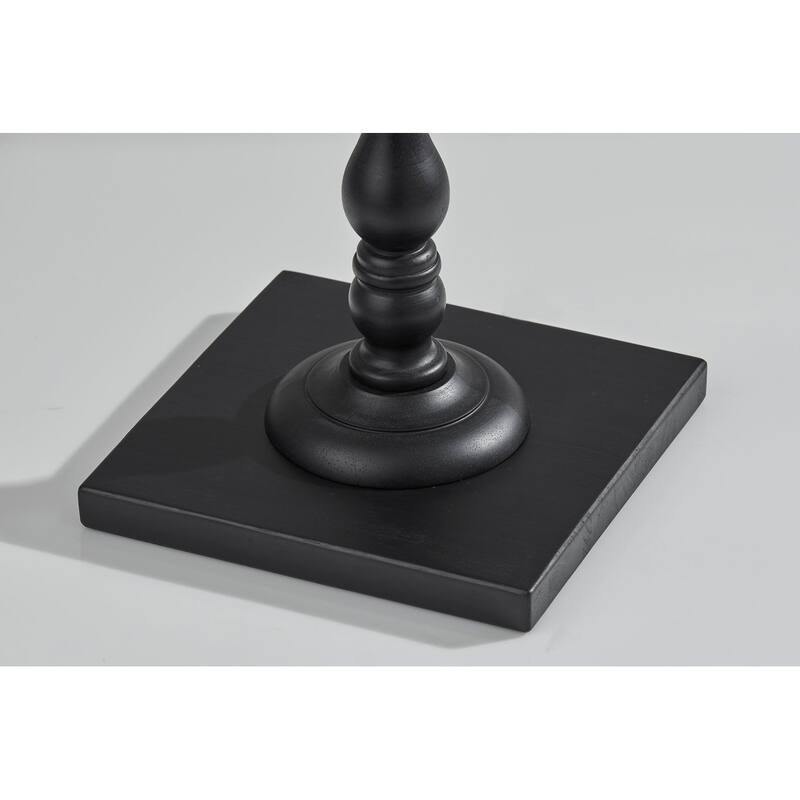 Zeek Floor Lamp - Black Wood