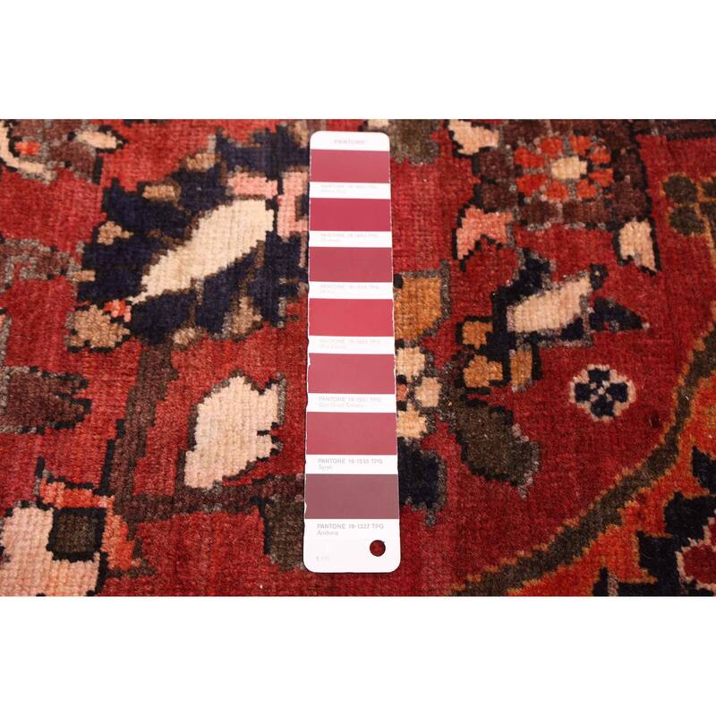 ECARPETGALLERY Hand-knotted Kayseri Vintage Dark Red Wool Rug - 6'3 x 9'9