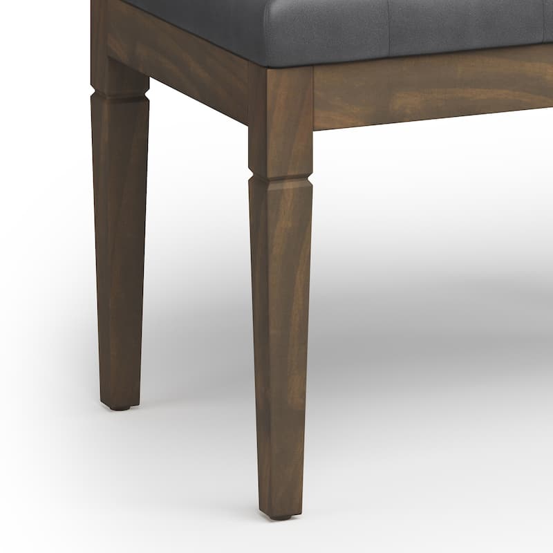 WYNDENHALL Hopewell 28 inch Wide Traditional Rectangle Ottoman Bench