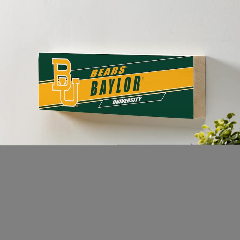 Baylor University Wooden Tabletop Mantel Shelf Sign - 5" x 18"