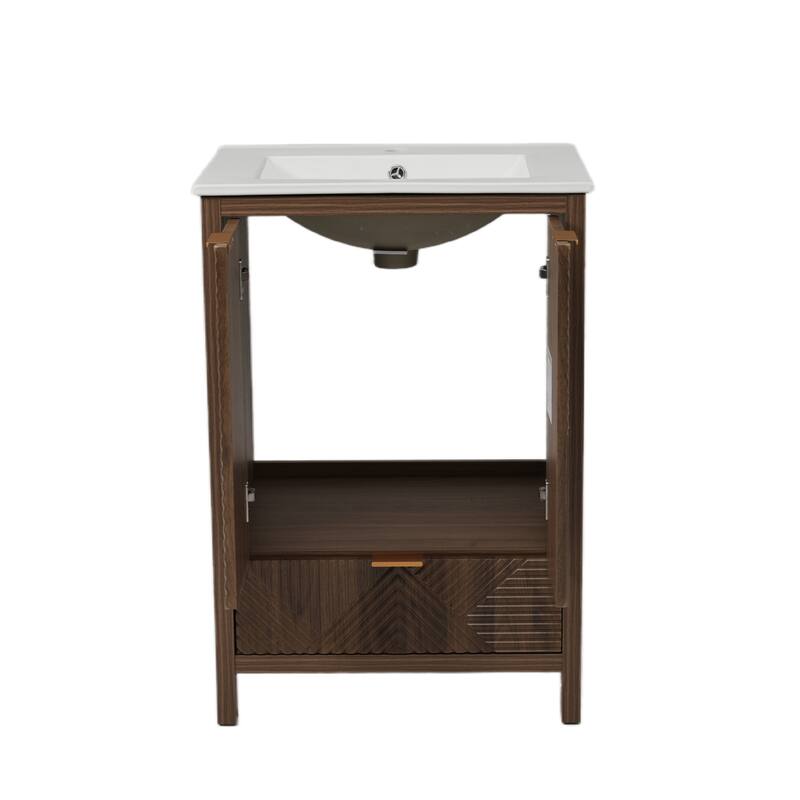 Christopher Knight Home - Seaford 24" Bathroom Vanity with Sink Combo & Single Faucet Hole