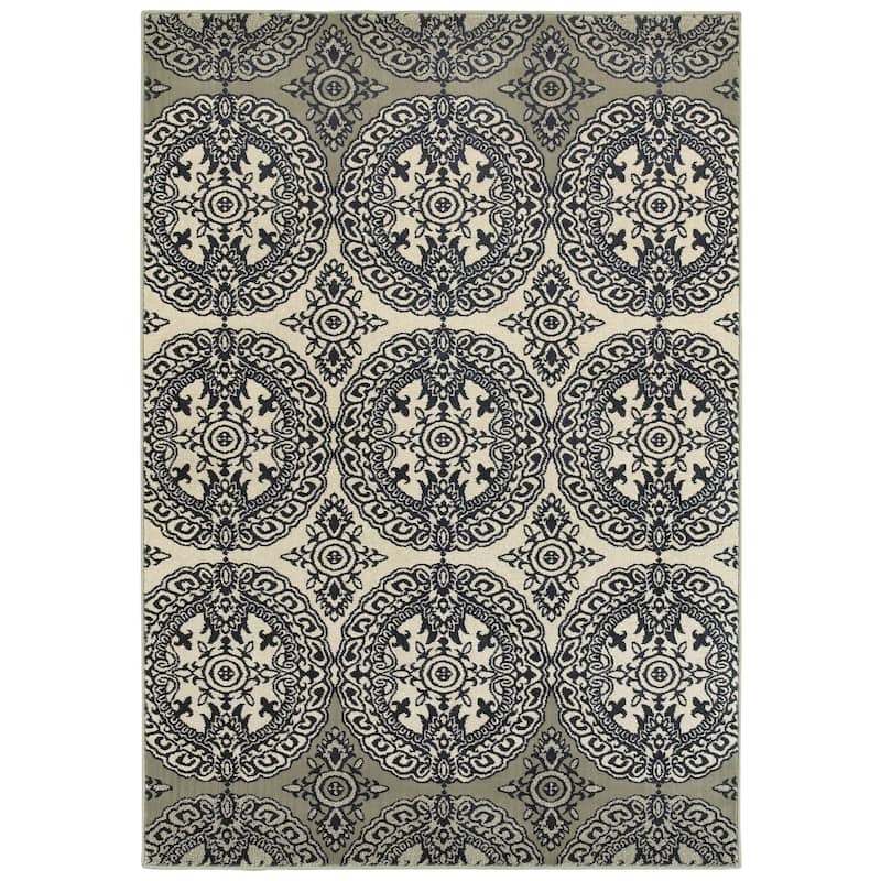 Vista Home Liliana Oriental Medallion Area Rug - 9' 10" x 12' 10" - Rectangle