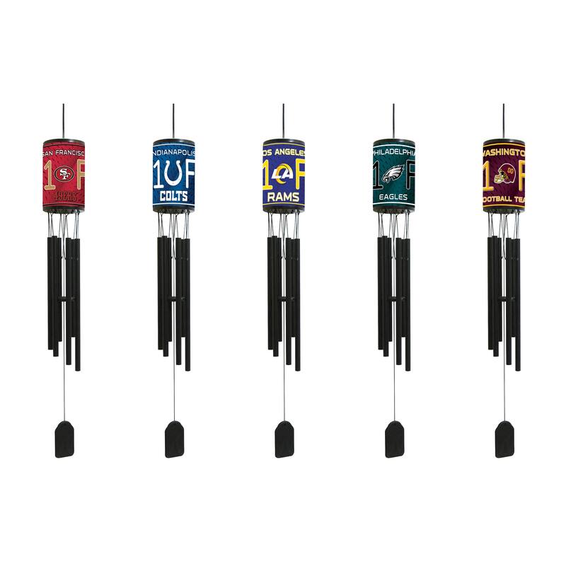 NFL Wind Chime, #1 Fan with Team Logo, Atlanta Falcons