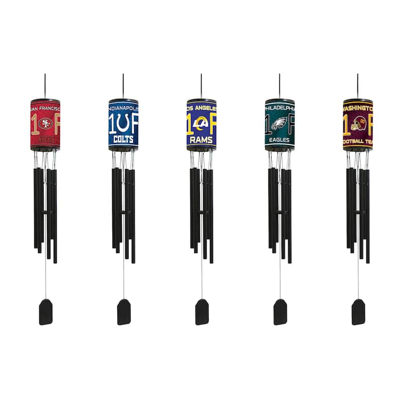 NFL Wind Chime, #1 Fan with Team Logo, Seattle Seahawks
