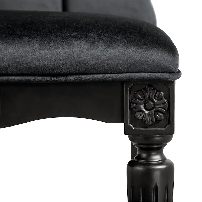 Furniture of America Seabliss Glam Solid Wood Dining Chairs (Set of 2)