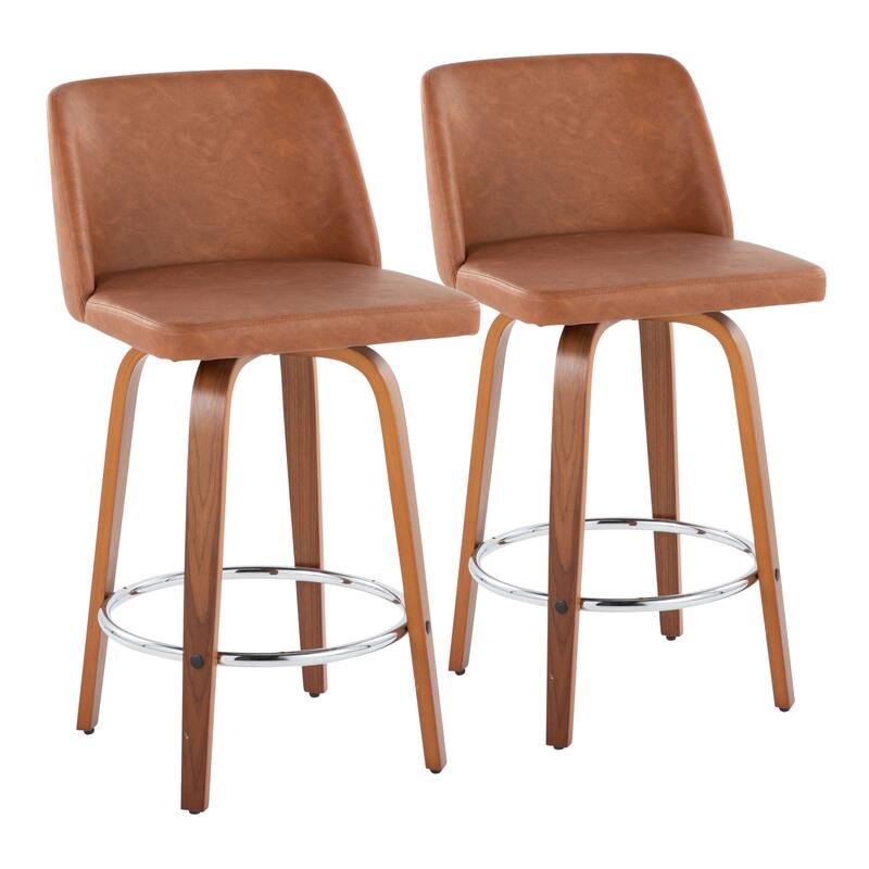 Carson Carrington Vallberga 26" Upholstered Counter Stool (Set of 2)