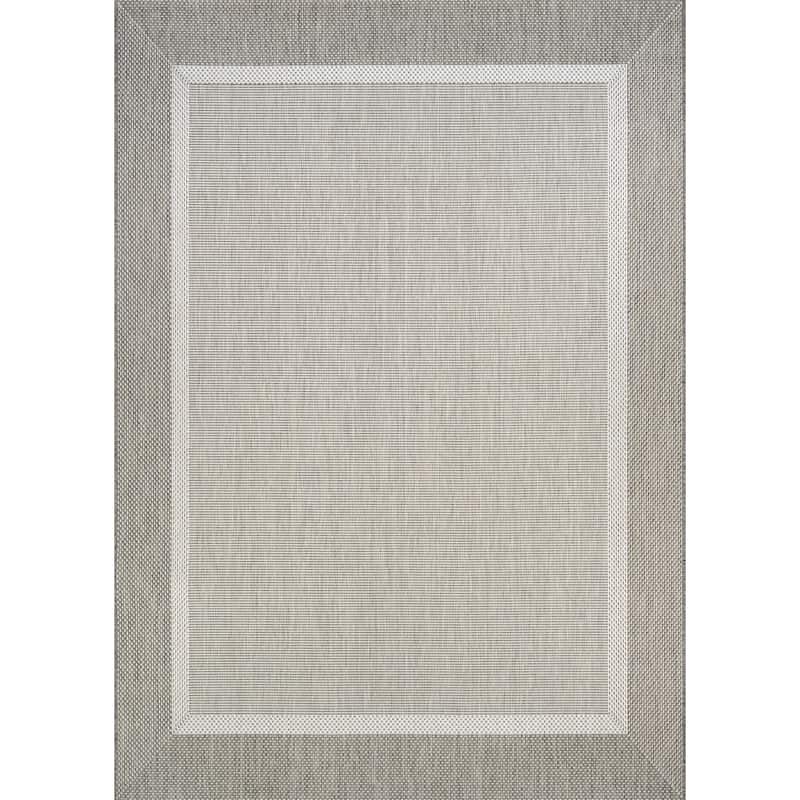 Dream Decor Rugs Pergola Channel Indoor Outdoor Area Rug - 8'6" x 13' - Taupe