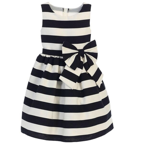 little girls black and white dresses