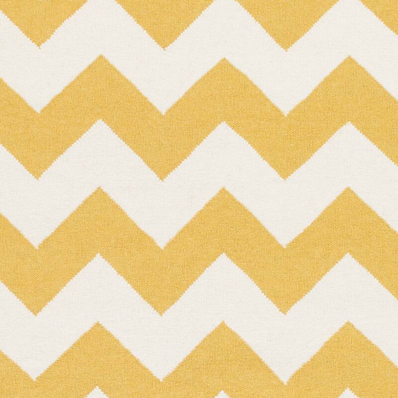 Hand-Woven Zoey Chevron Reverisble Flatweave Wool Rug (2' x 3')