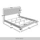preview thumbnail 19 of 17, CraftPorch Simple Button Tufted Linen Upholstered Bed