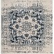 preview thumbnail 52 of 74, SAFAVIEH Madison Snowflake Medallion Rustic Farmhouse Distressed Rug 10' Square - Cream/Navy