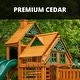 preview thumbnail 10 of 13, Gorilla Playsets Treasure Trove II Treehouse Wood Swing Set