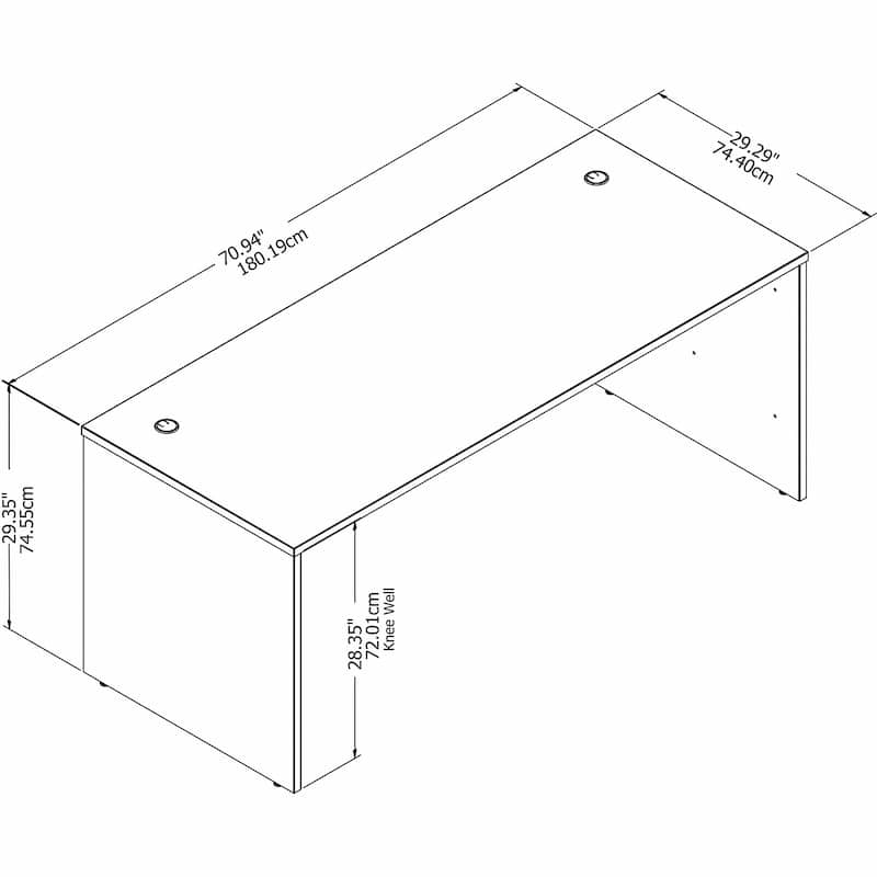 Studio C 72W x 30D Office Desk by Bush Business Furniture