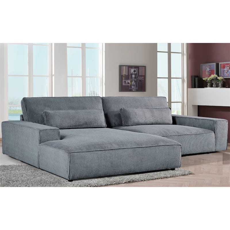 US Pride Furniture 105.52''W Oversized Faing Chaise Sectional Sofa