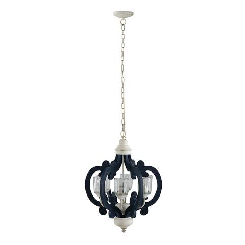A&B Home 6-Light Wood Chandelier