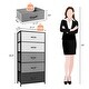preview thumbnail 11 of 32, 5 Drawers Vertical Dresser Storage Tower Organizer Unit for Bedroom